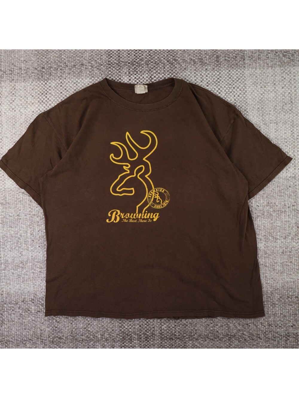 Browning T Shirt Mens 2XL XXL Brown Buckmark Hunting Graphic Tee The Best